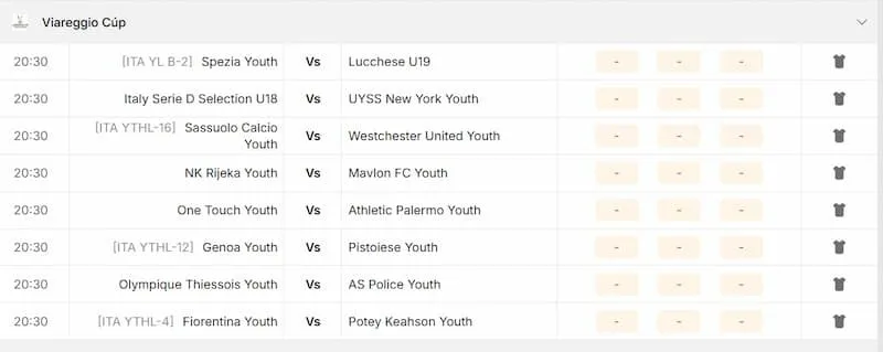 Thủ tục theo dõi lịch bóng đá 